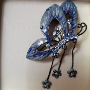 Blue beautiful butterfly brooch  🦋